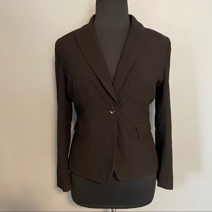 TAHARI BY ARTHUR LEVINE one button black blazer